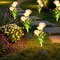Solar LED Flower Stake Lights, 6-Pack Pink Chrysanthemum Lights for Outdoor Landscaping